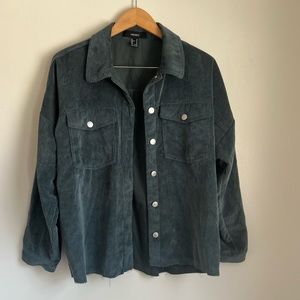 Forever 21 Ribbed Long Sleeve Jacket with Buttons